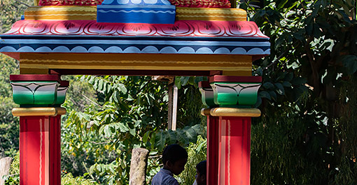A hindu kovil in the central highlands of sri lanka