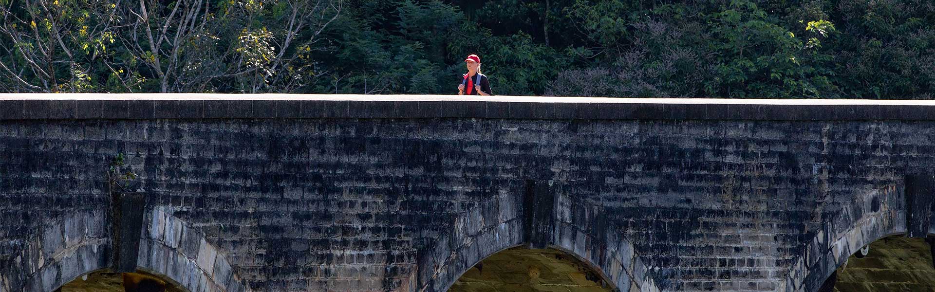 A sight of the Ella Nine Arch Bridge in Srilanka